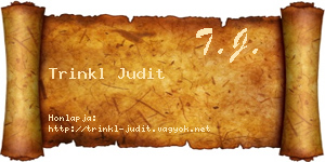 Trinkl Judit névjegykártya